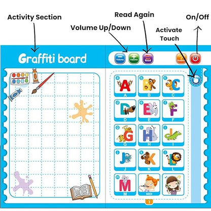 Intelligence E-Book for Kids - Learning Sound Book | English Letters & Shapes