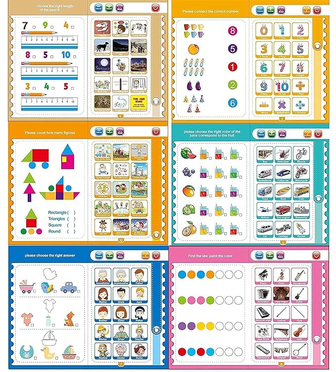 Intelligence E-Book for Kids - Learning Sound Book | English Letters & Shapes